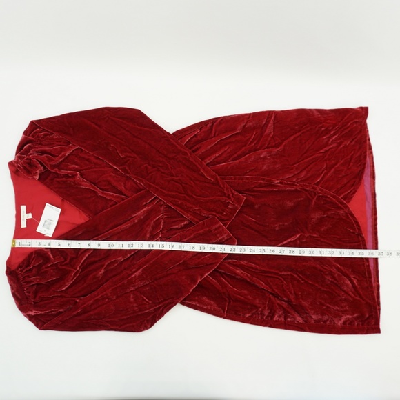 Beltaine Red Velvet Holiday Party Dress - Picture 8 of 8
